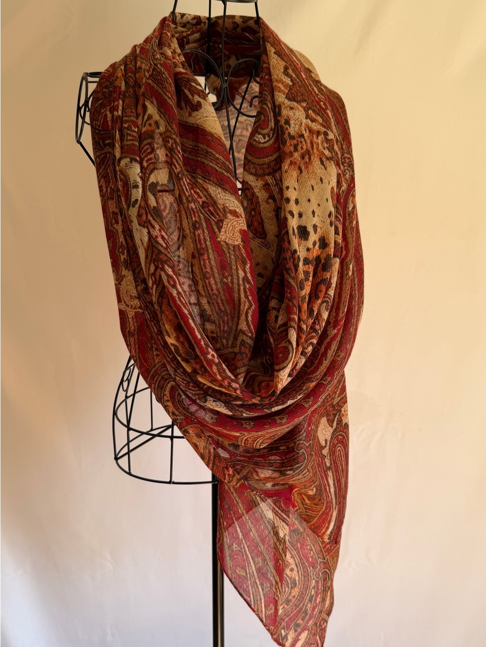 Scarf Oblong Fabric with Tags - Picture 6 of 6